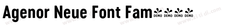 Agenor Neue Font Fam字体转换